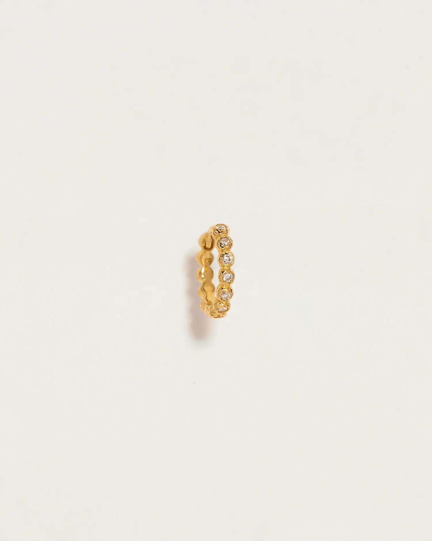 8mm Molten Eternity Huggie - Image 4