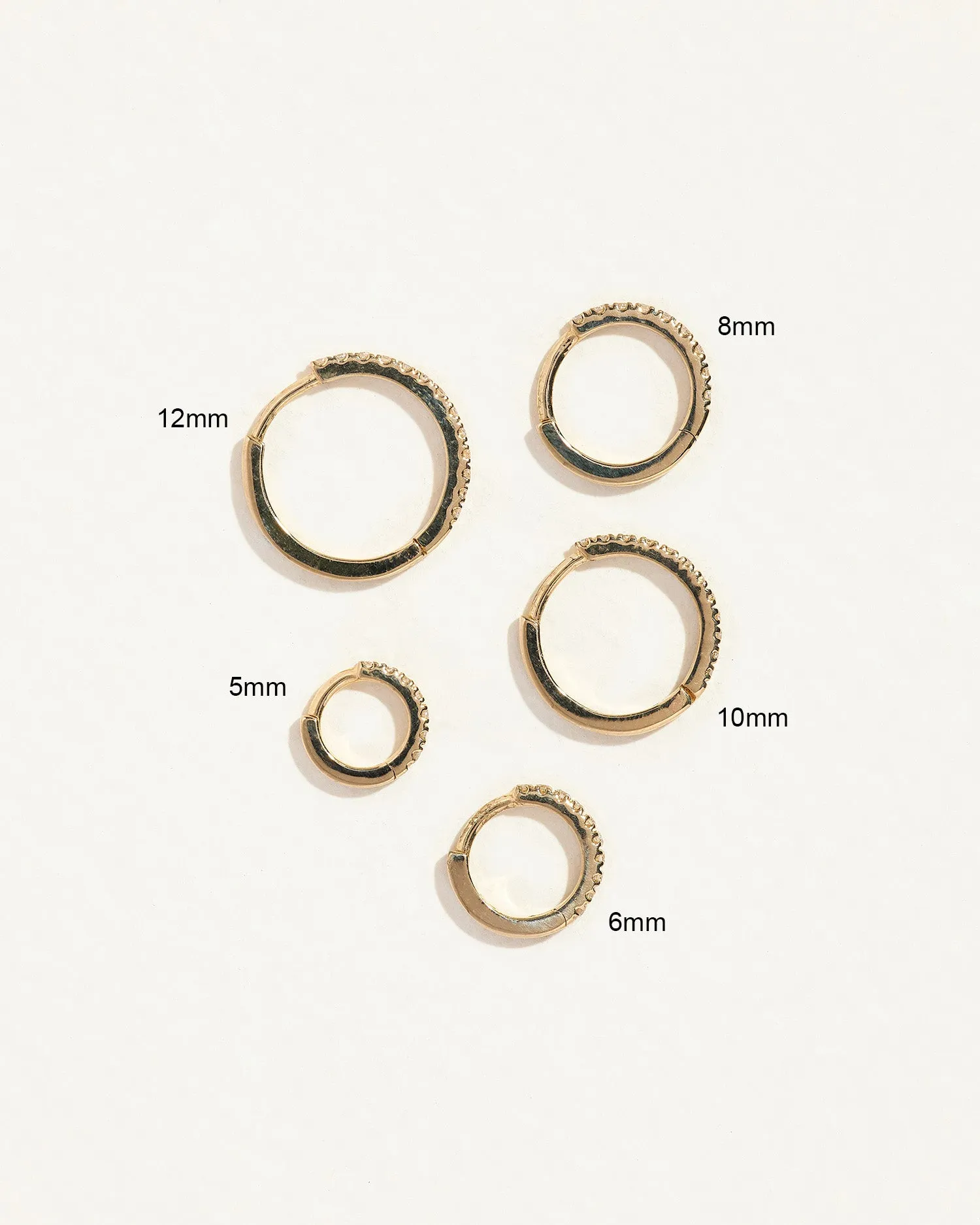 8mm Pavé Huggie - Image 5
