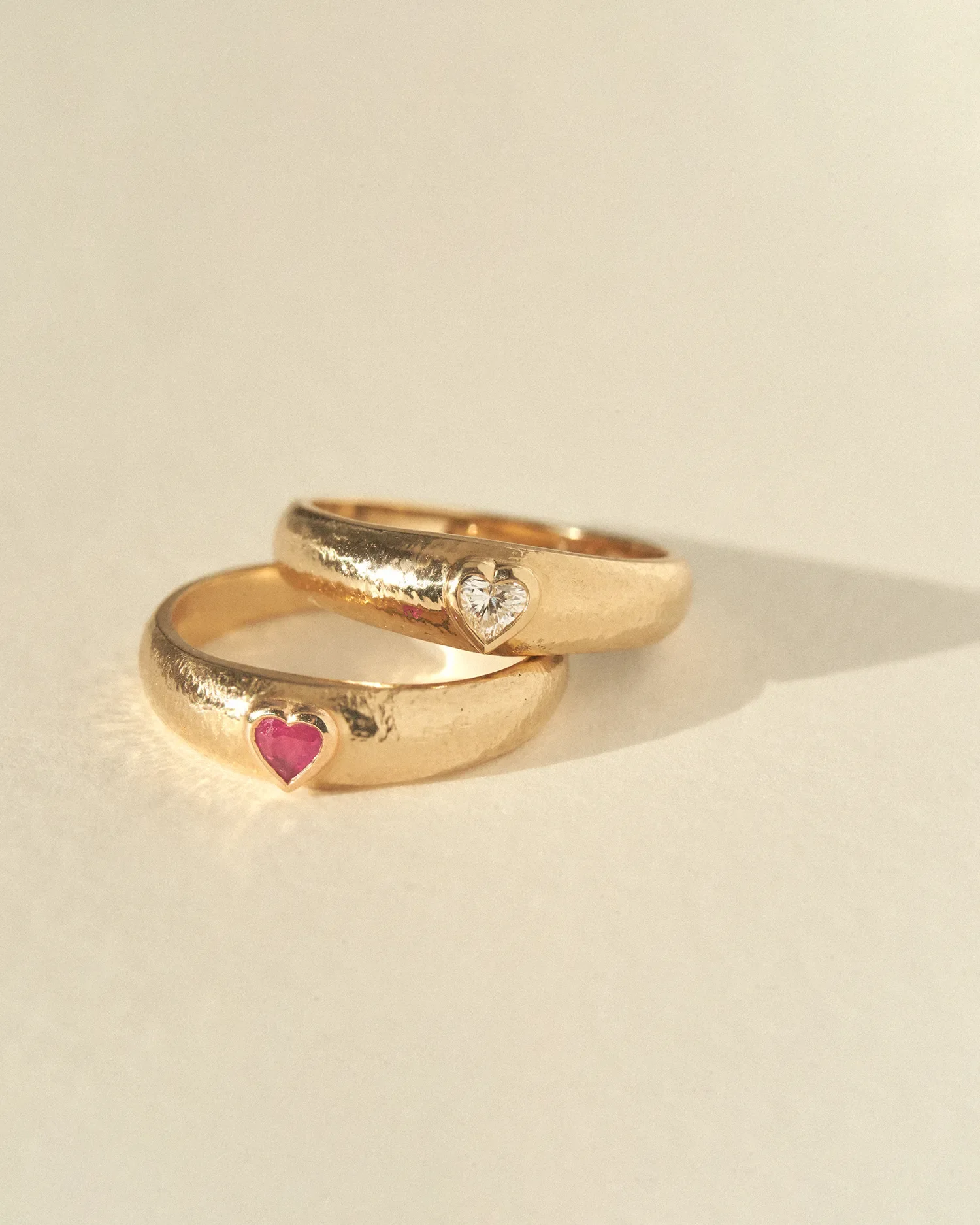 Bezel Heart Ring - Image 6