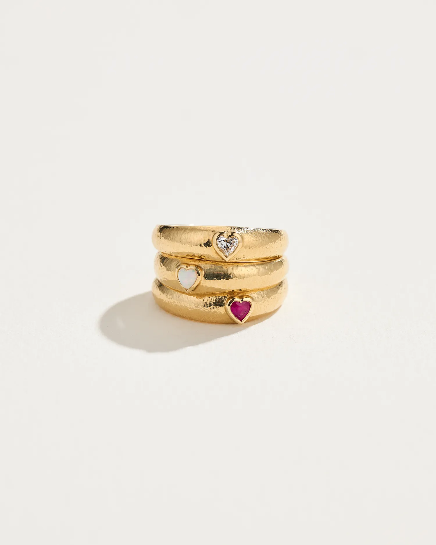 Bezel Heart Ring - Image 8