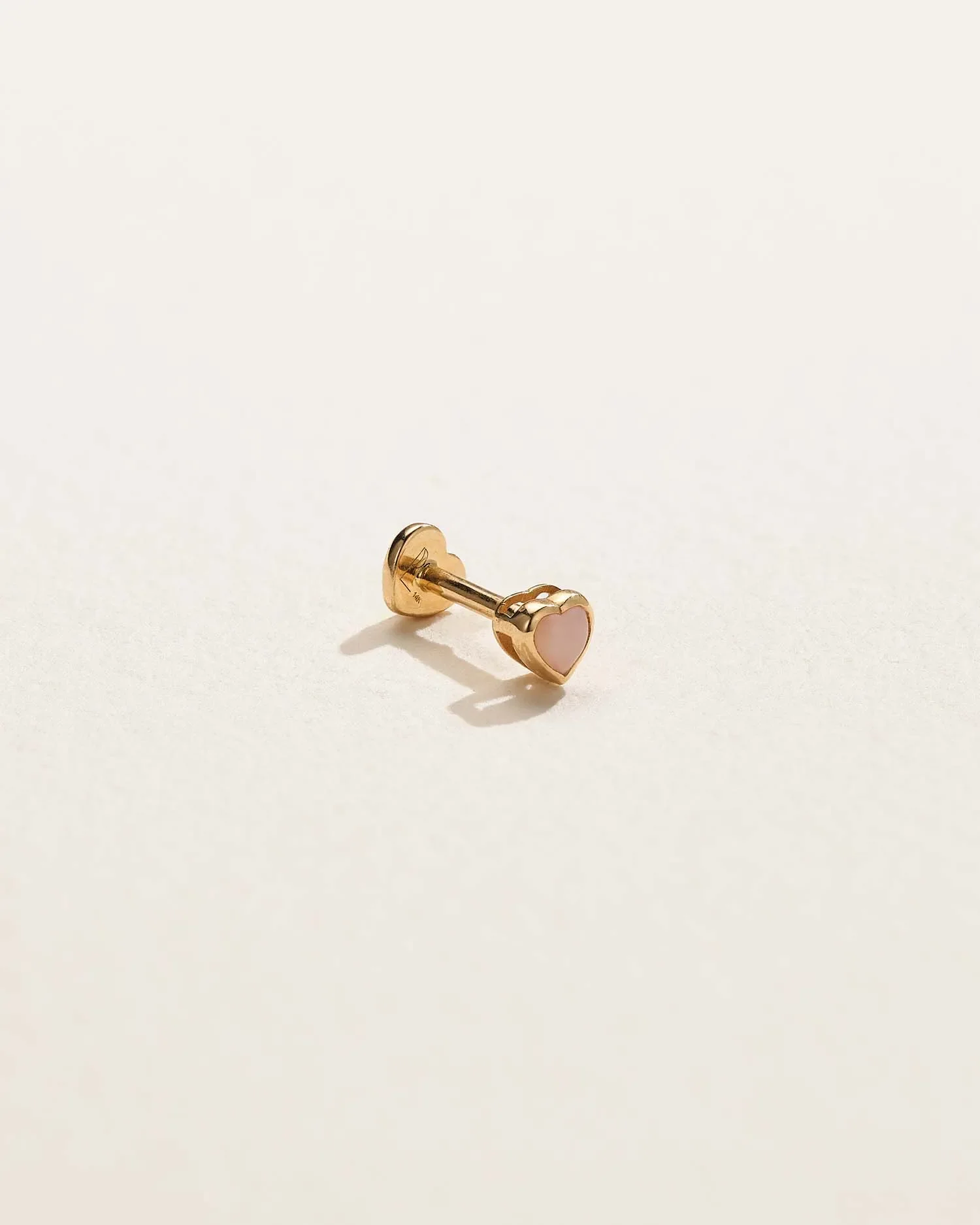 Bezel Heart Stud - Image 2