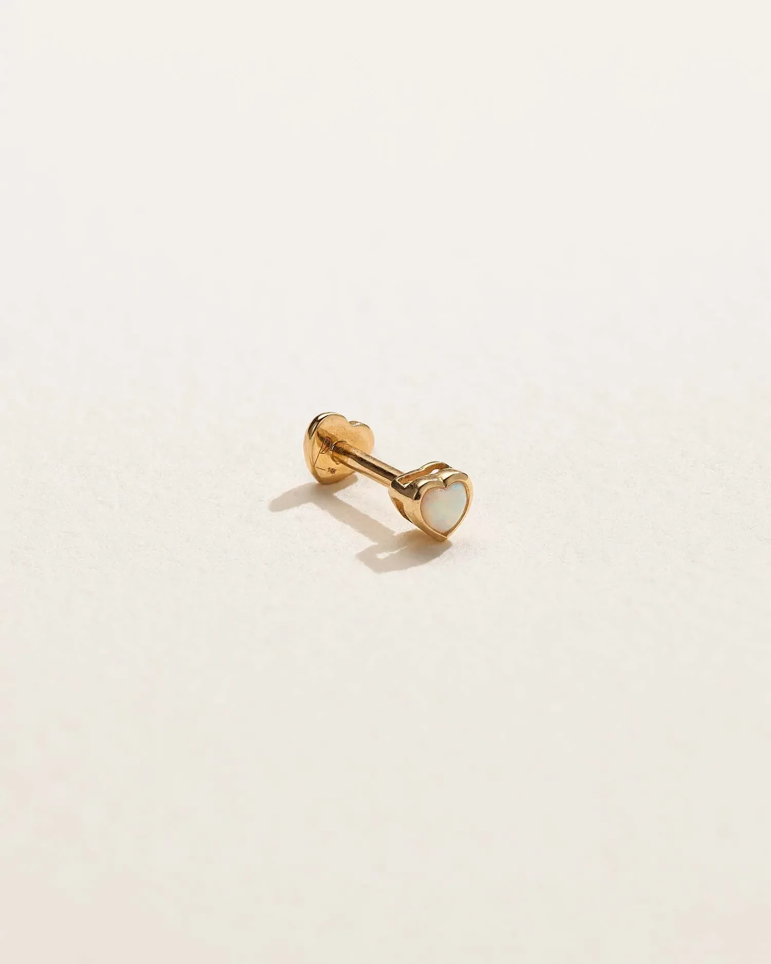 Bezel Heart Stud - Image 2