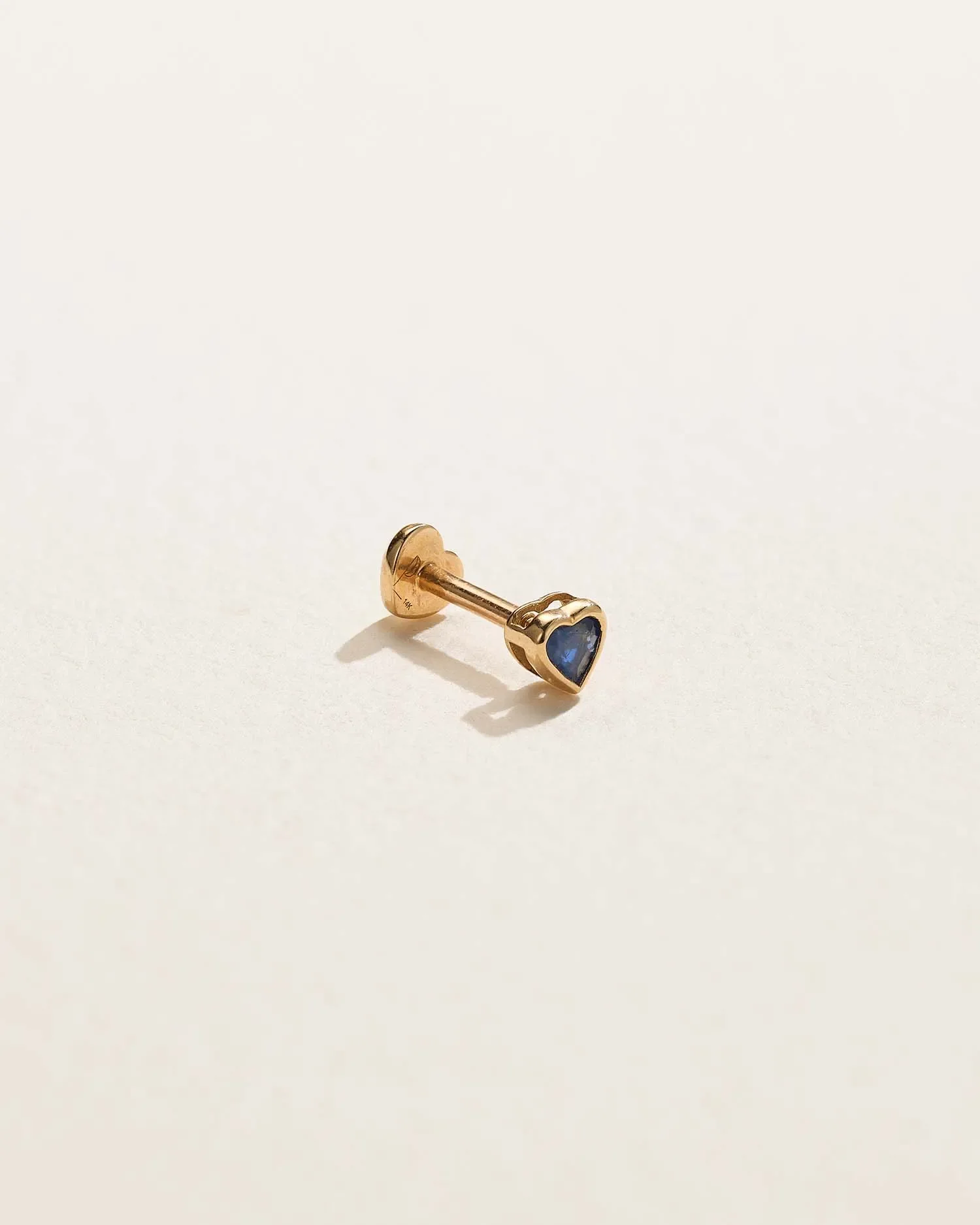 Bezel Heart Stud - Image 2