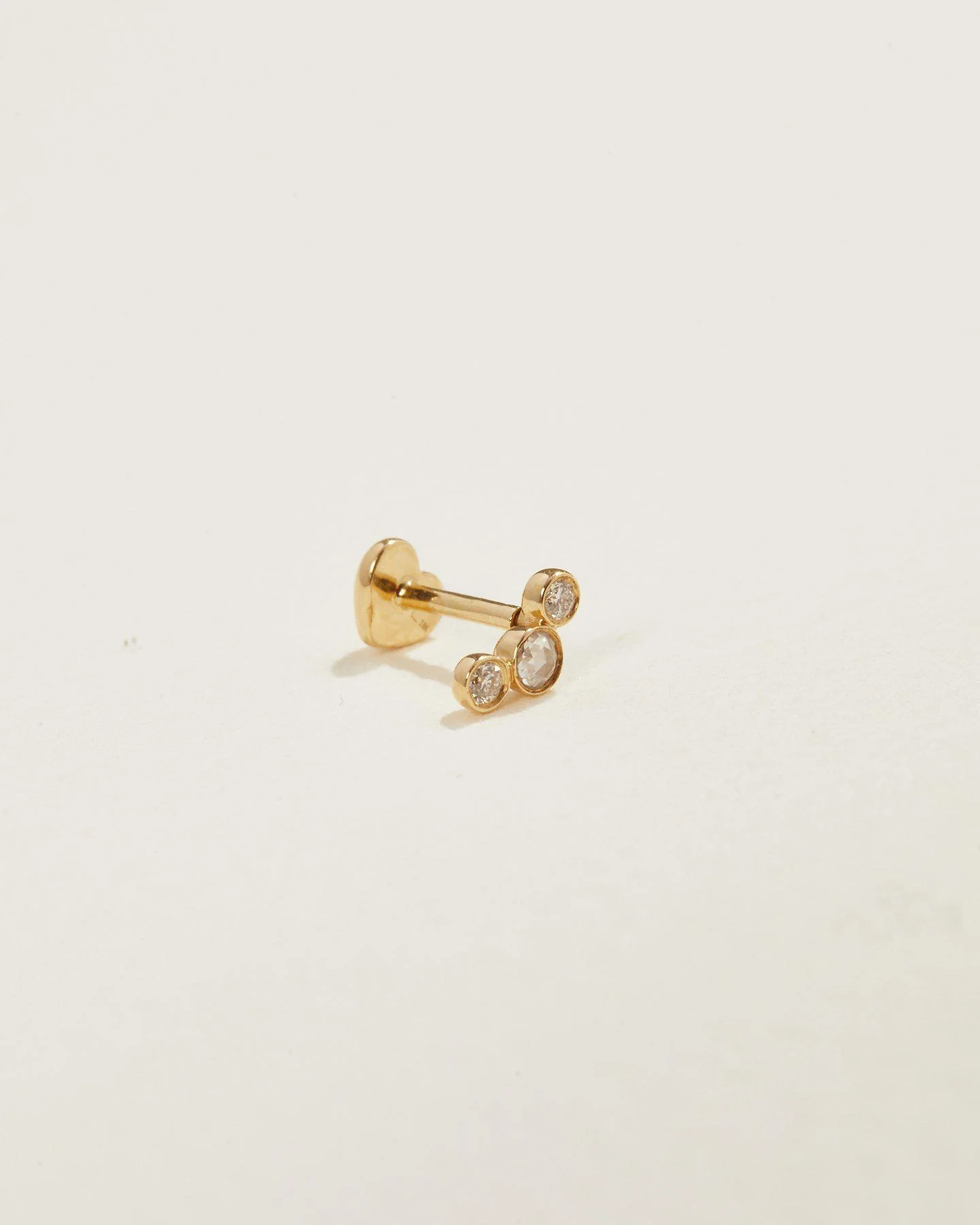 Bezel Set Crescent Stud - Image 2