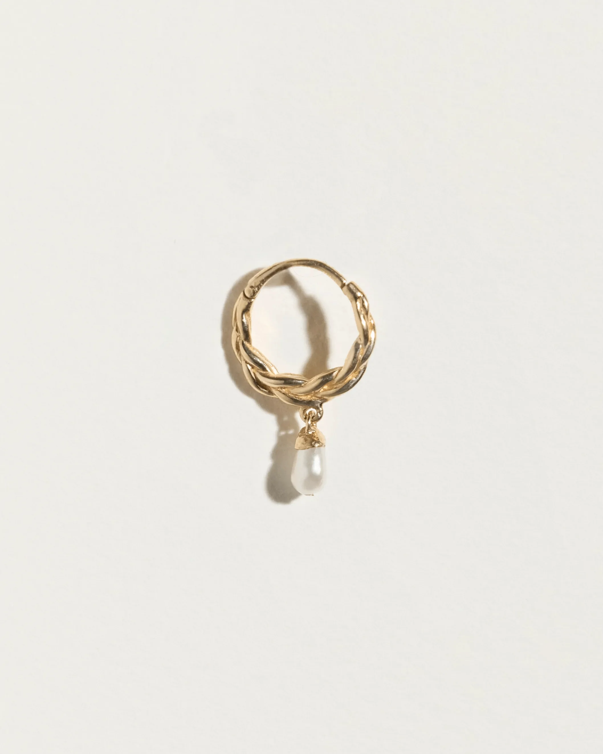 Braided Baroque Huggie - Image 2