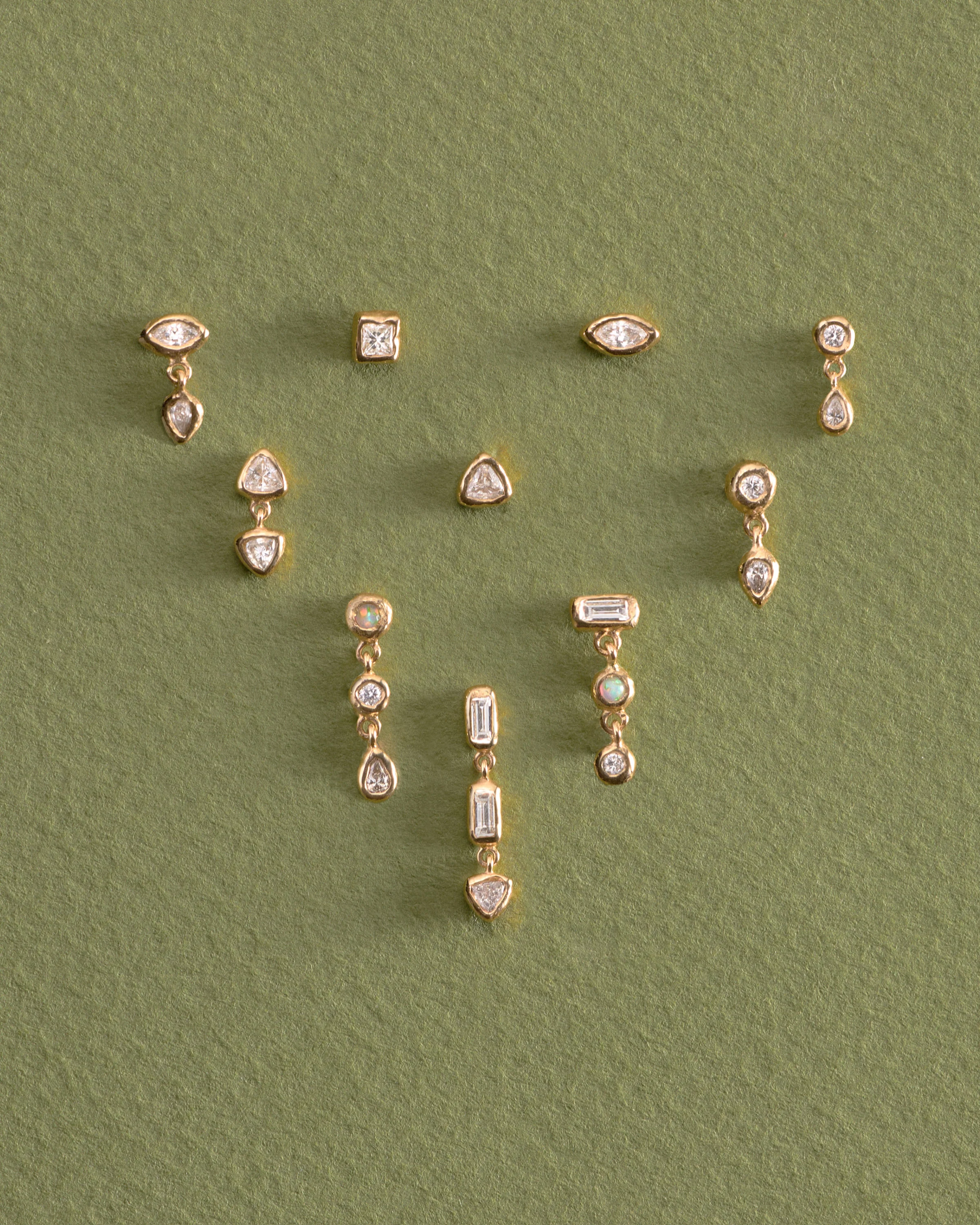 Duo Triangle Stud - Image 4