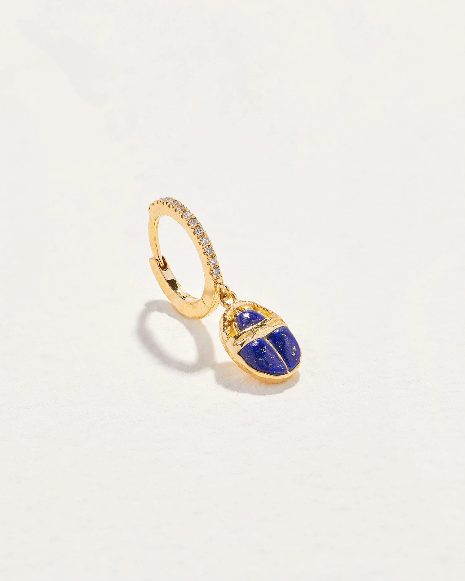 Inlay Scarab Huggie - Image 2