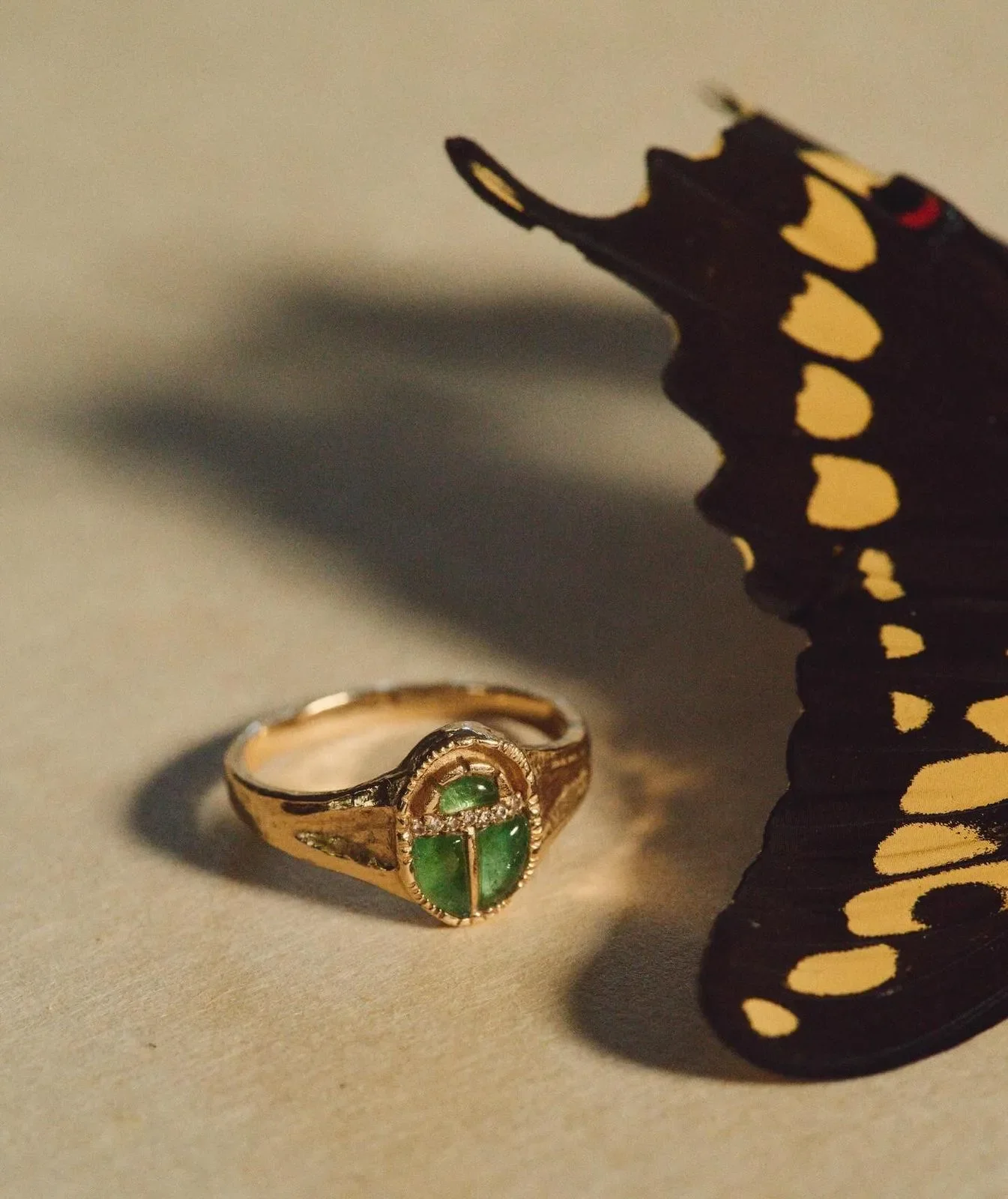 Inlay Scarab Ring - Image 4