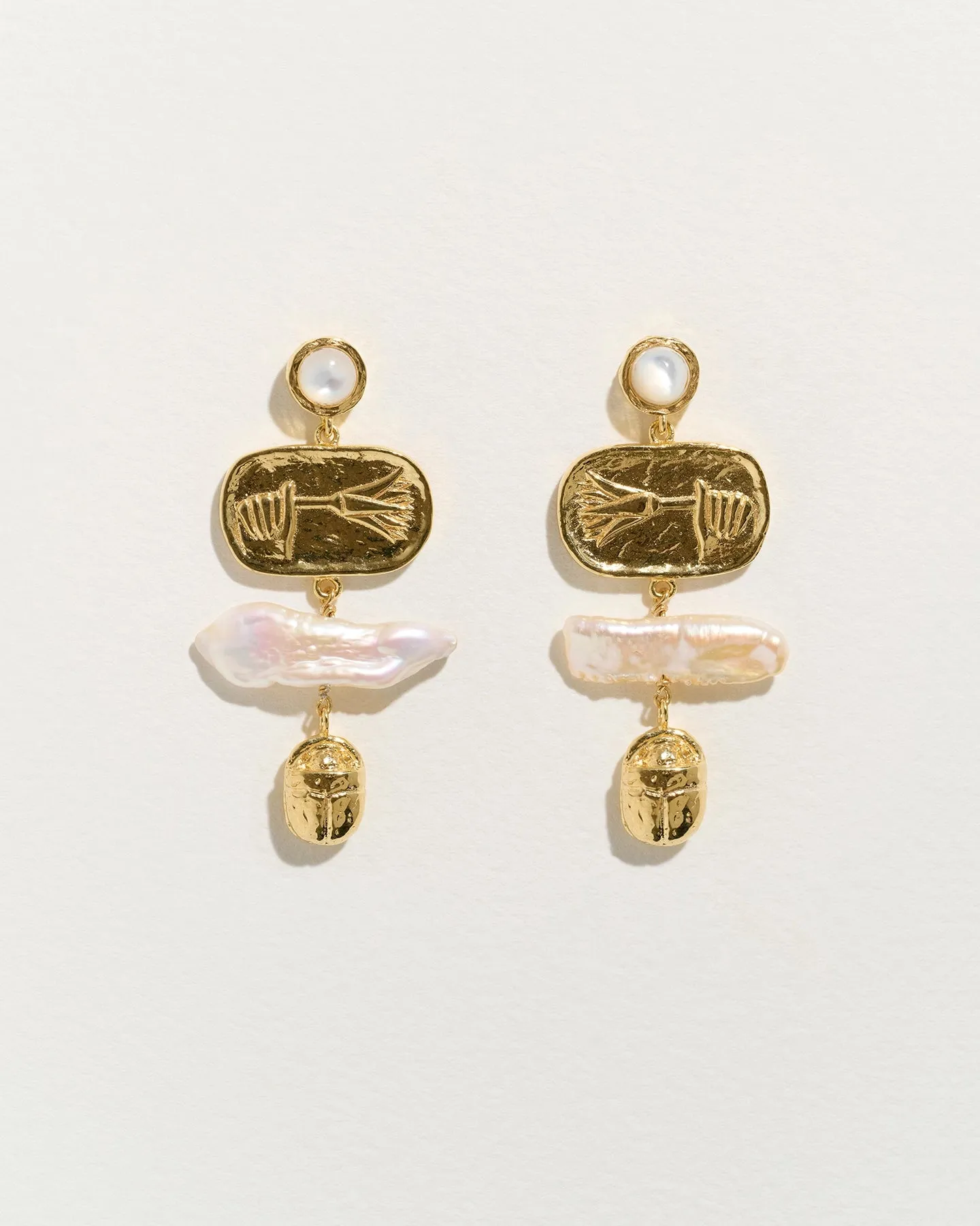 Lotus Drop Earrings - Image 2