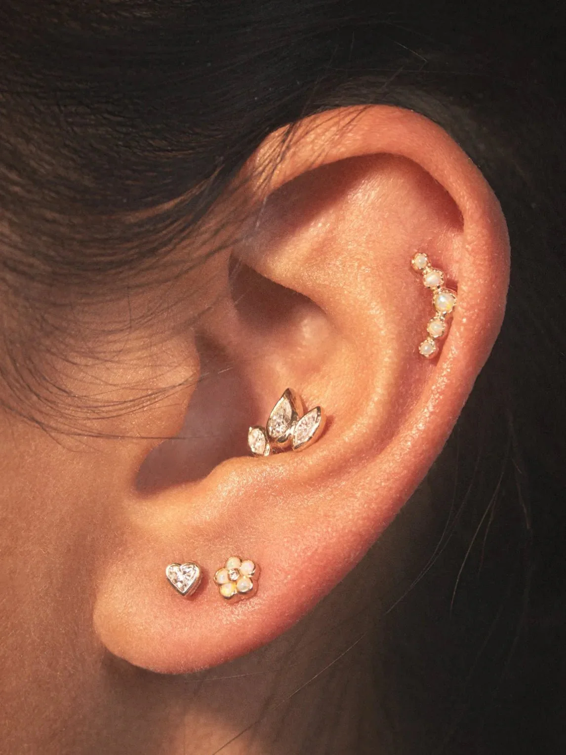 Marquise Pear Stud - Image 3