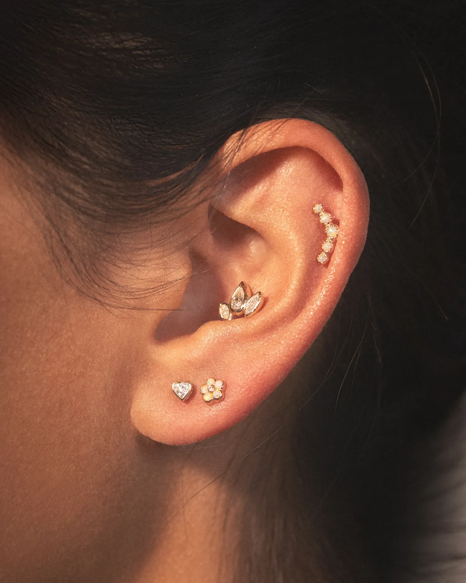 Molten Crescent Stud - Image 4