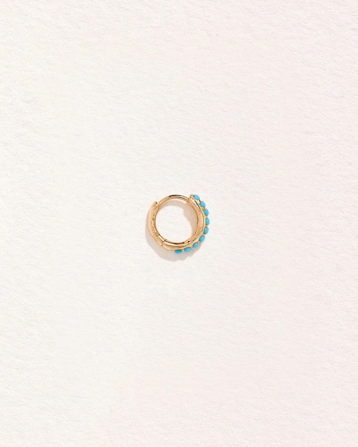 8mm Molten Pavé Huggie - Image 2