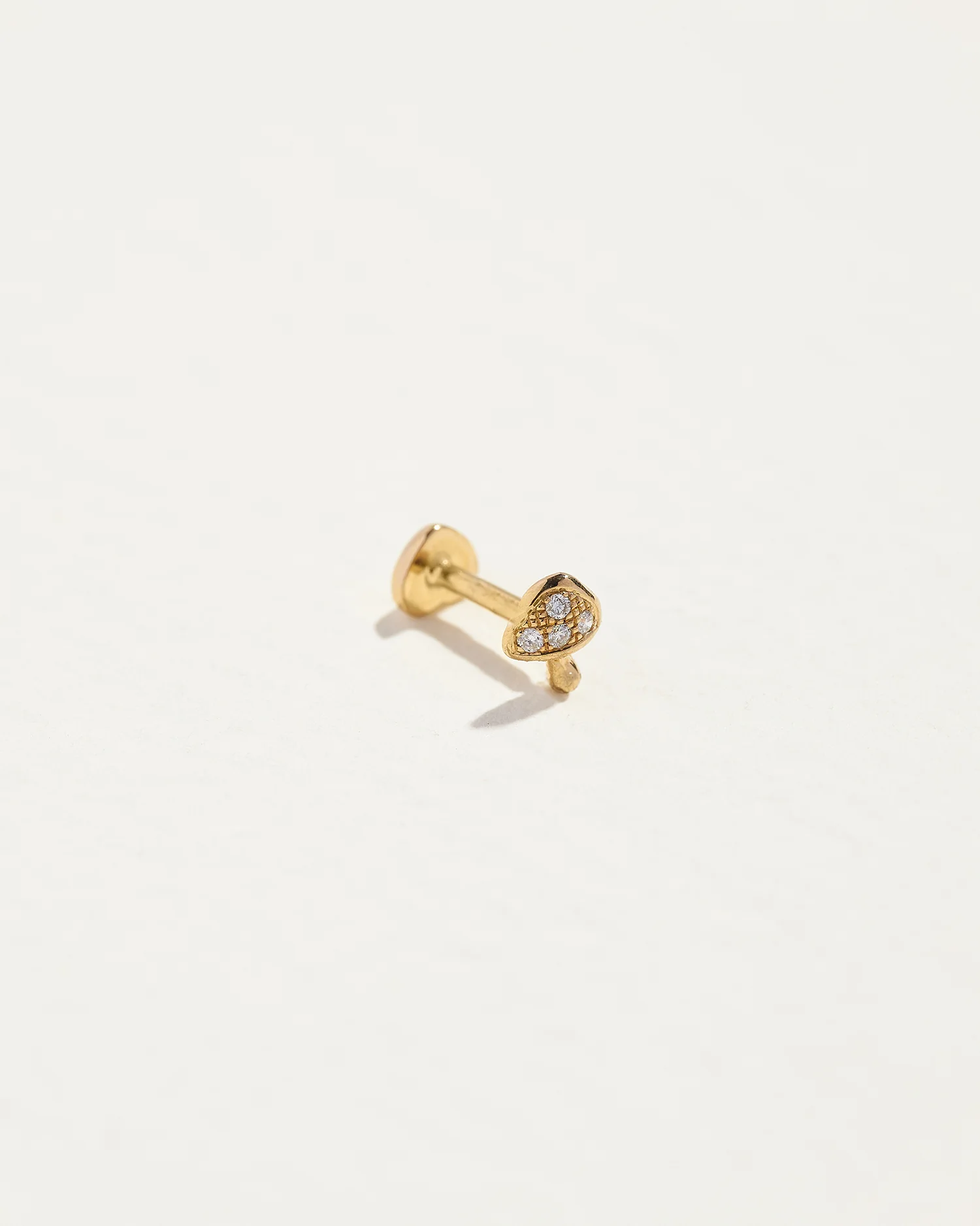 Tiny Pavé Mushroom Stud - Image 2