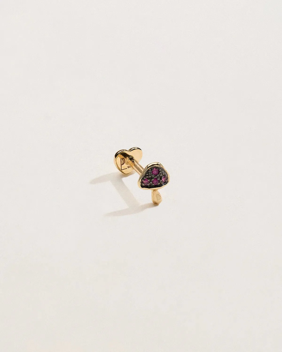Tiny Pavé Mushroom Stud - Image 2